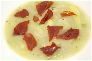 White cabbage soup