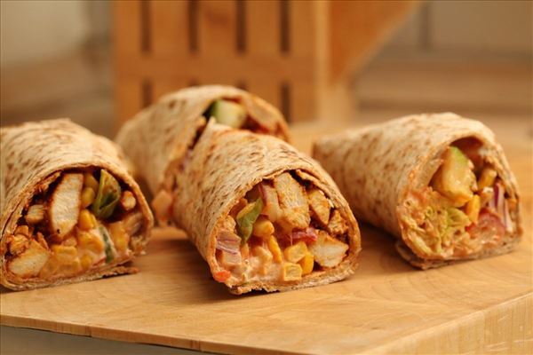 Mexican wraps with chicken