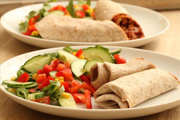 Mexican wraps with pork