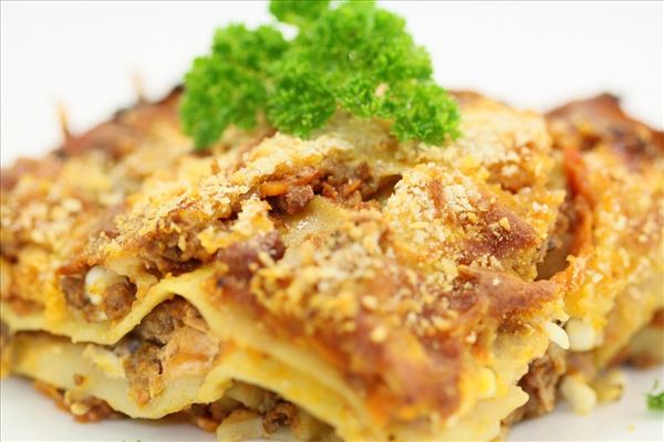 Lasagne with cottage cheese